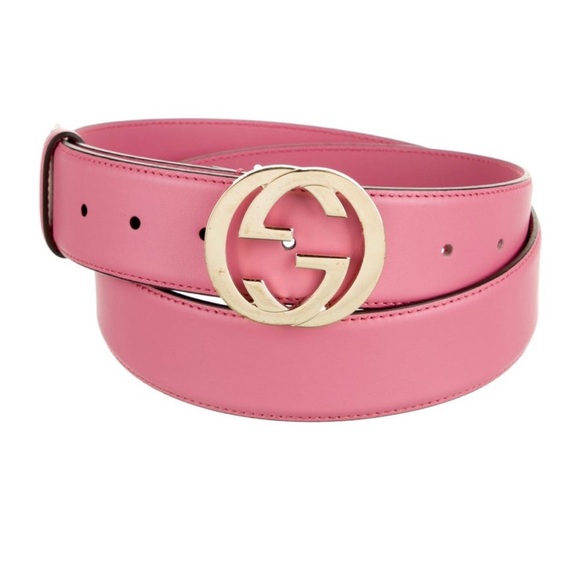 Gucci Accessories - Authentic Pink Gucci Interlocking G 1.5” Belt
